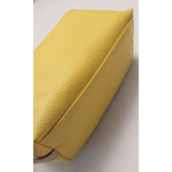Moscardini~Firenze- Soft Yellow Leather Travel Toiletry Bag- NWOT - Picture 14 of 16